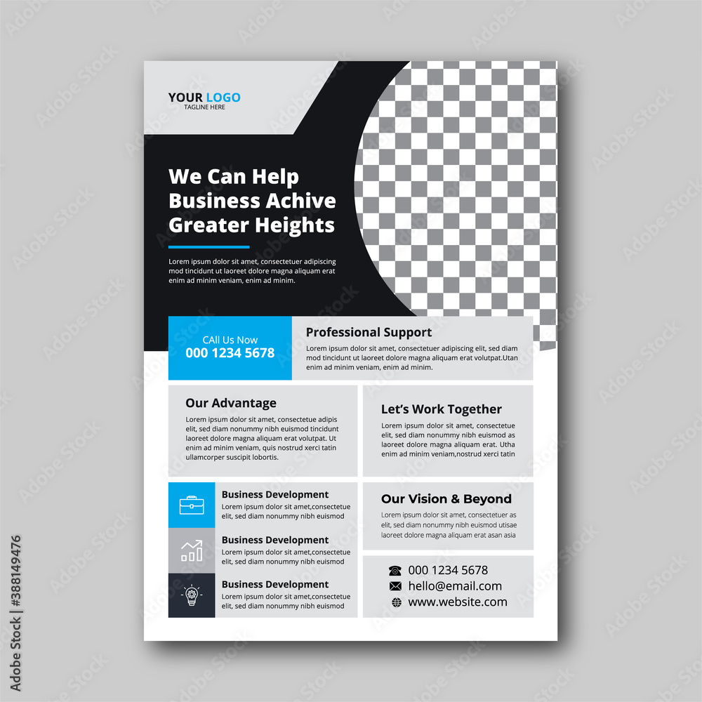 Professional Business Flyer, Corporate Business Flyer Design Template