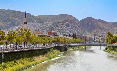 Hatay, Antakya city center and Asi River view. Turkey photo