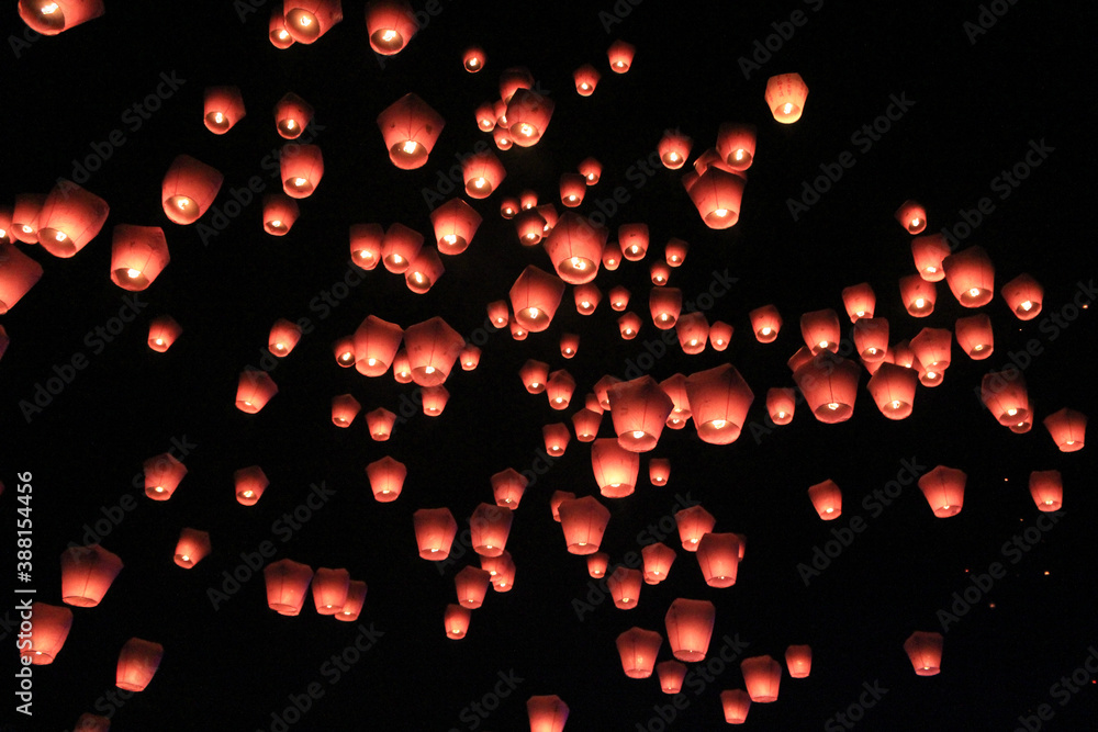 Sky lantern festival in Pingxi, Taiwan Sky lantern festival in Pingxi, Taiwan