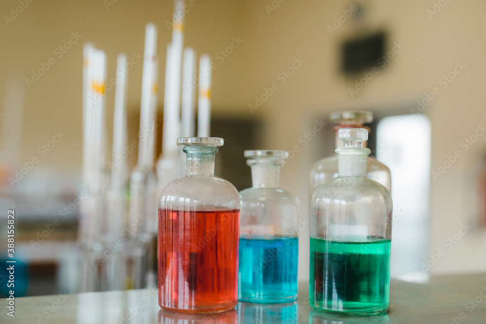 Lab Glassware In A School Classroom Lab Glassware In A School Classroom