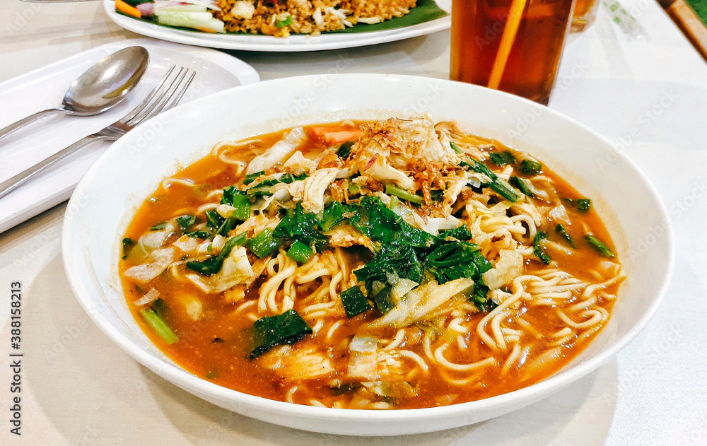 Bakmi jawa is a traditional javanese food adopted from chinese food made from various vegetables, noodles, like a soup known also as Bakmi Godog