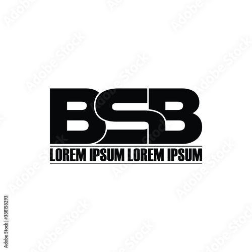 Free Download BSB letter monogram logo design vector - GFXLoad
