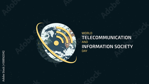 World Telecommunication and Information Society Day. Detailed Flat Illustration.