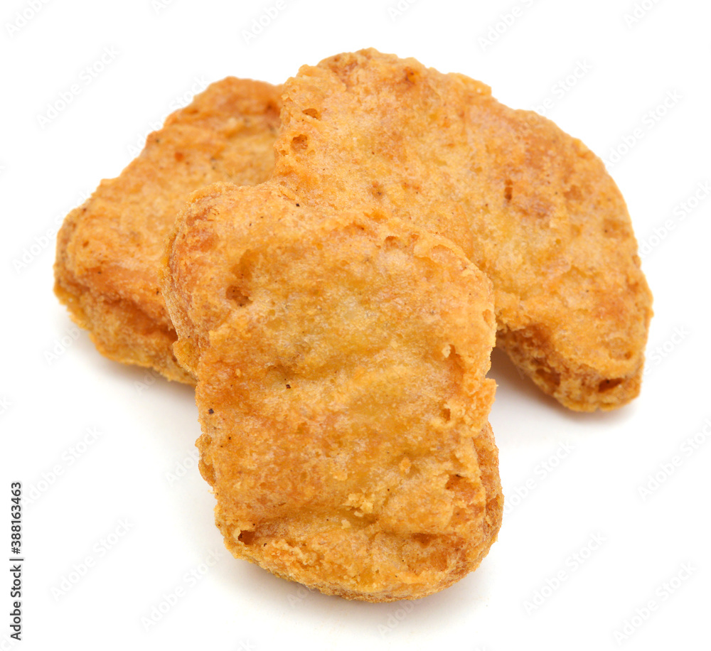 Macro of fried chicken nuggets high resolution Macro of fried chicken nuggets high resolution