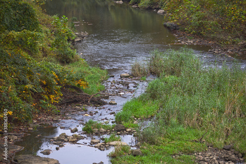 small stream in Roland park Baltimore Maryland usa photo