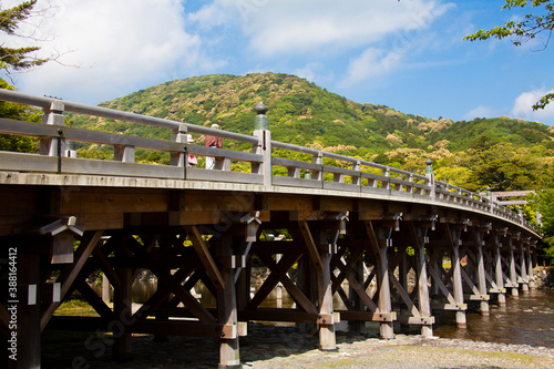 宇治橋と神路山 photo