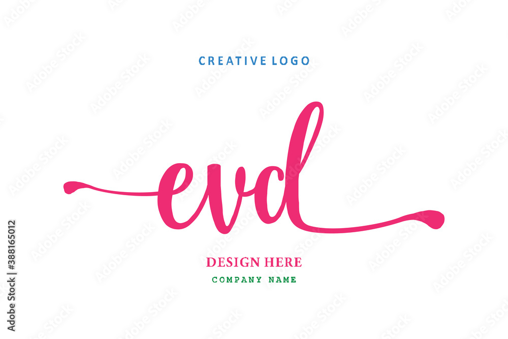 EVD lettering logo is simple, easy to understand and authoritative EVD lettering logo is simple, easy to understand and authoritative