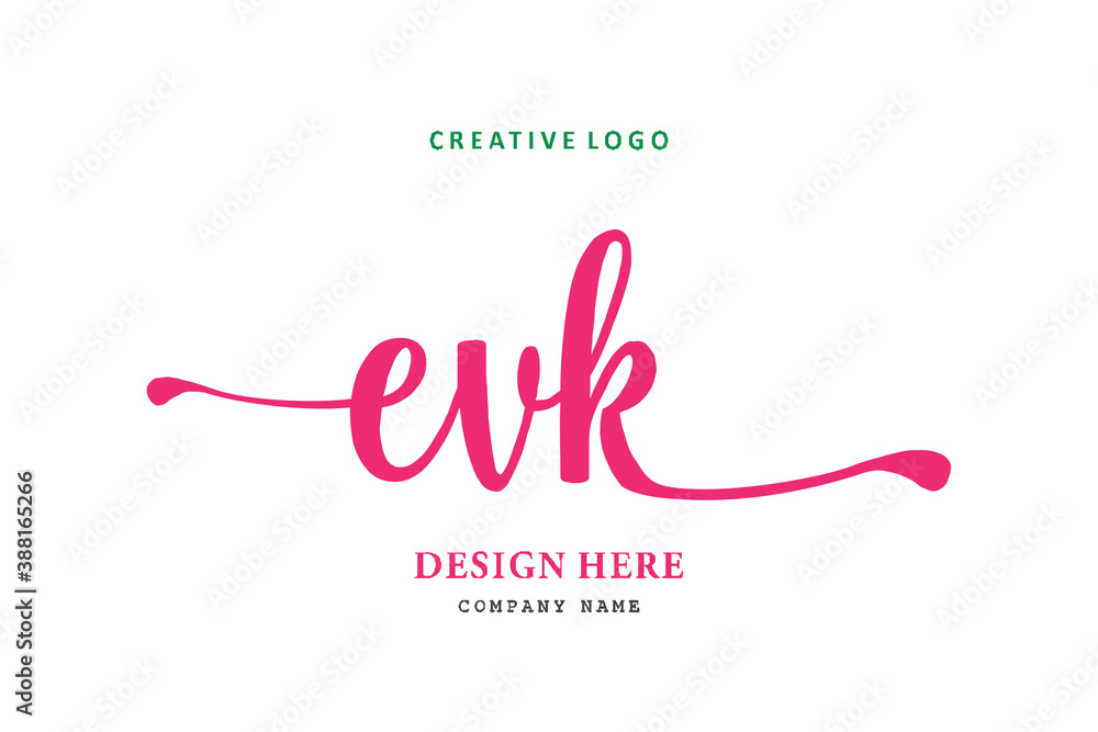 EVK lettering logo is simple, easy to understand and authoritative EVK lettering logo is simple, easy to understand and authoritative