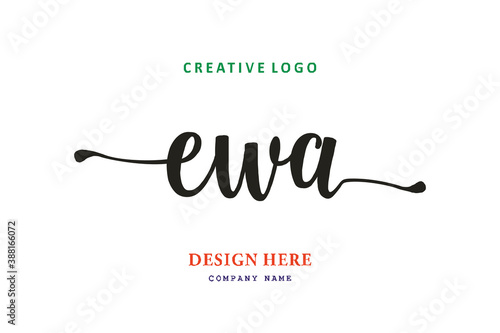 EWA lettering logo is simple, easy to understand and authoritative