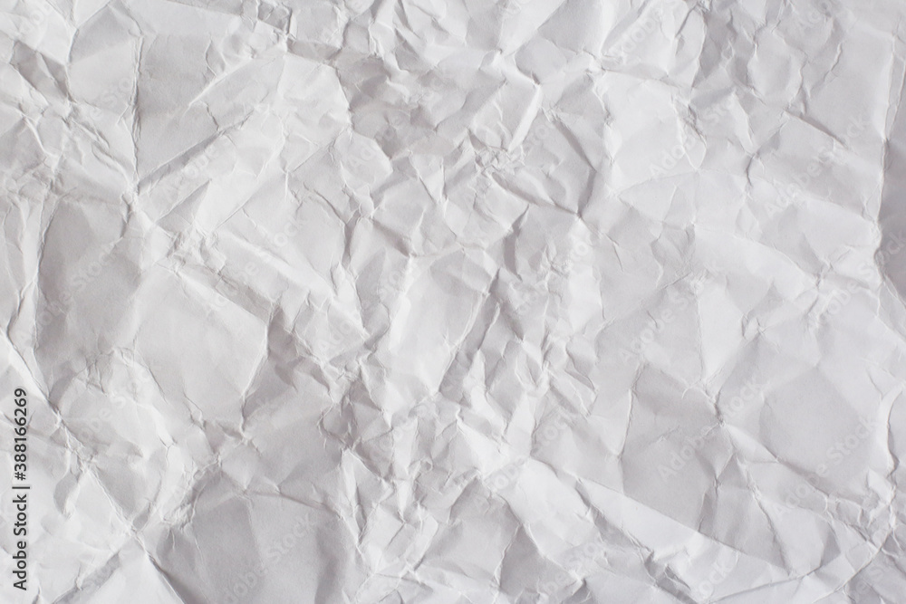 Obraz premium crumpled white paper texture