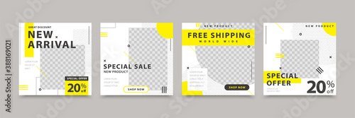 Clean simple social media template