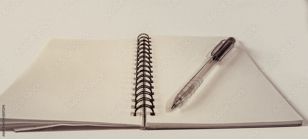 Note paper and pen, art style(add grain) Note paper and pen, art style(add grain)