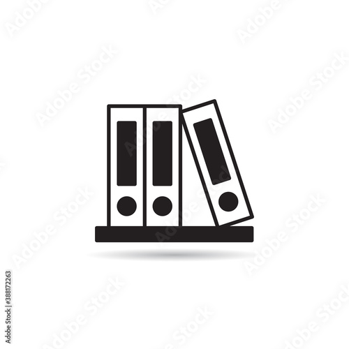 books icon vector on white background
