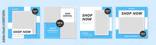 Chic square shaped post template