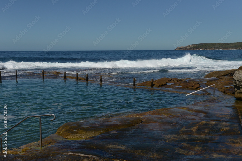 Maroubra beach in the sunny day in Sydney, Australia