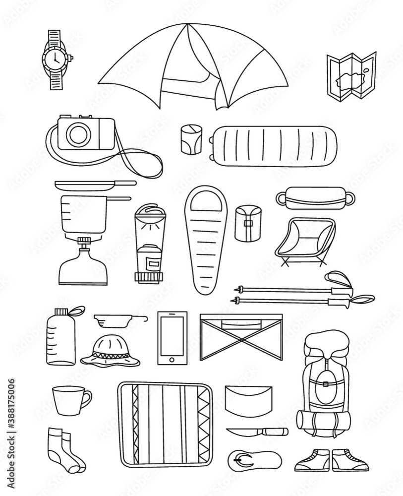 camping, backpacking