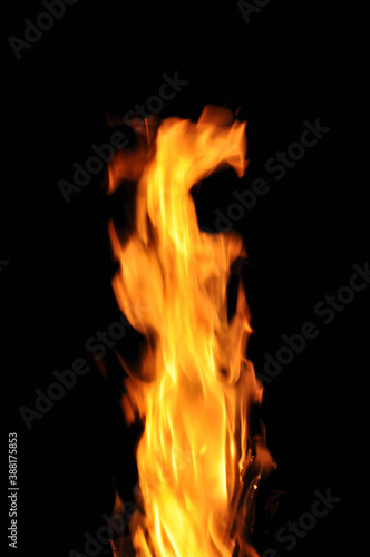 Flames in the fireplace © Ishan