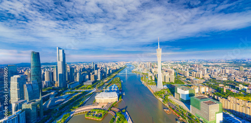 CBD scenery of Guangzhou City, Guangdong Province, China photo