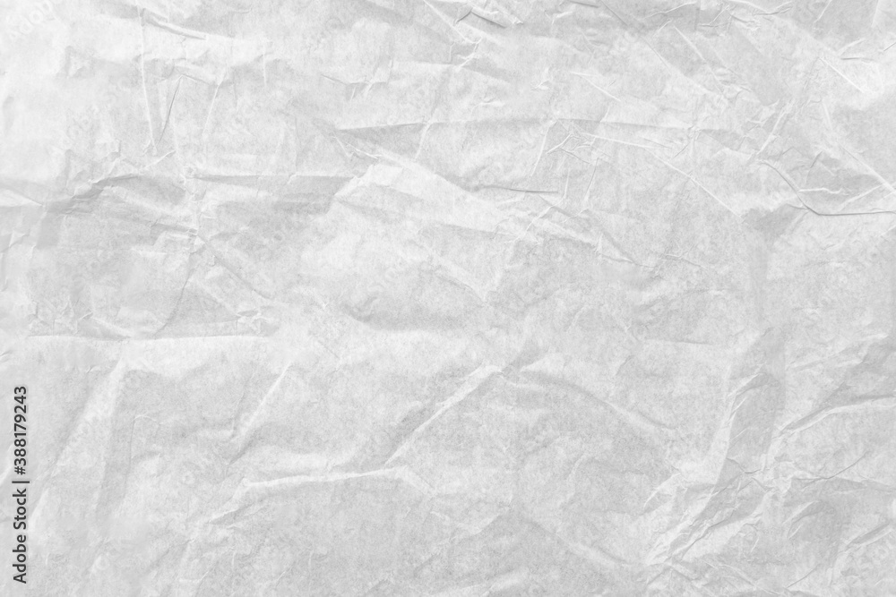 White crumpled paper texture background and free space White crumpled paper texture background and free space