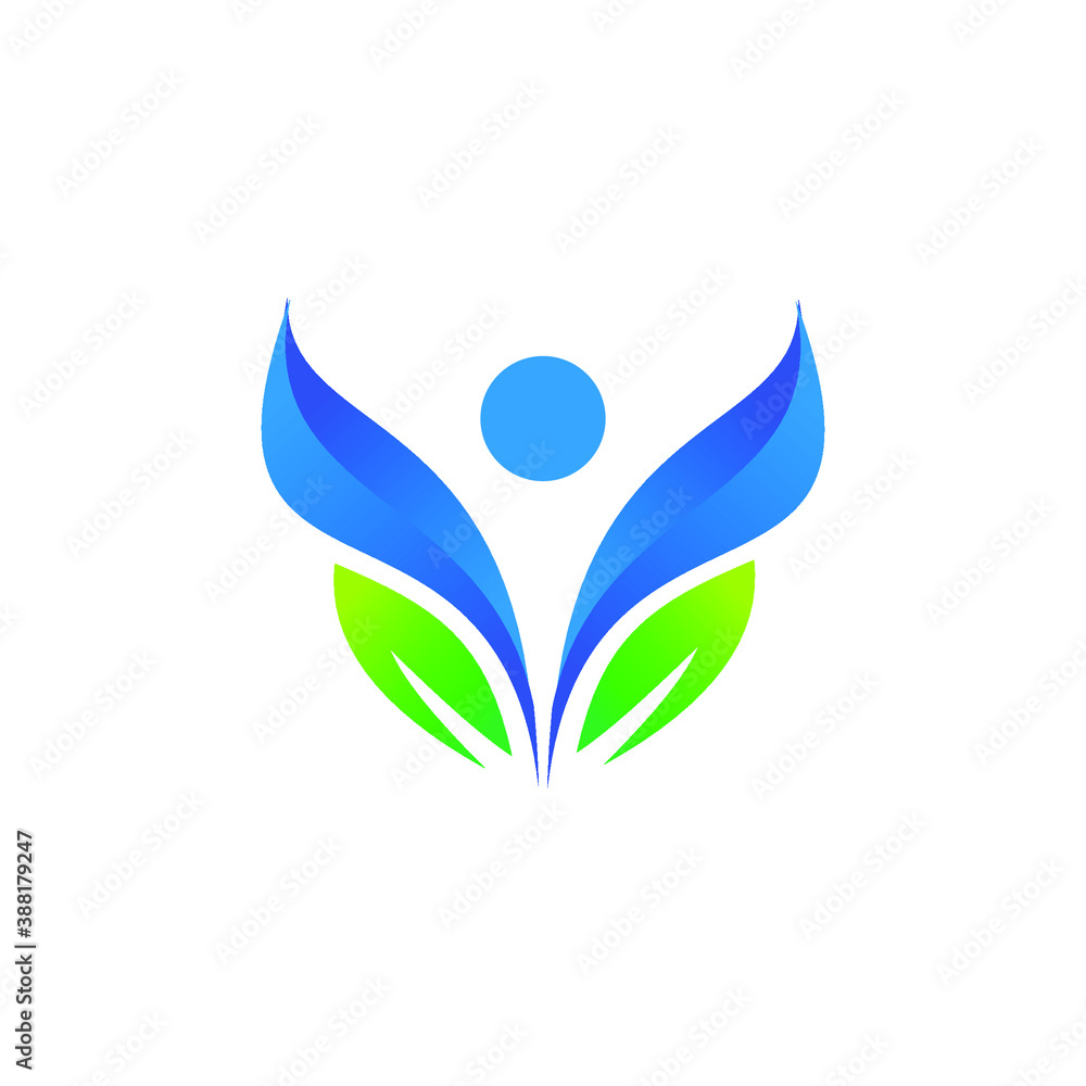 Obraz premium illustration logo leaft icon vector
