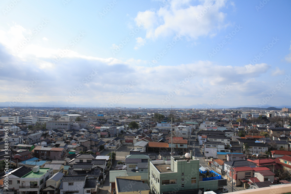 Obraz premium 酒田市街