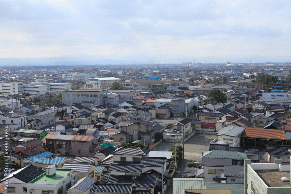 Obraz premium 酒田市街