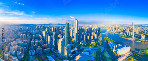 Photography CBD scenery of Guangzhou City, Guangdong Province, China