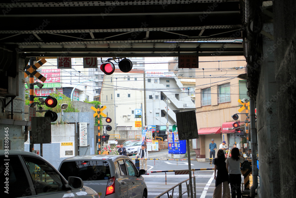 Fototapeta premium 代々木埼京線踏切