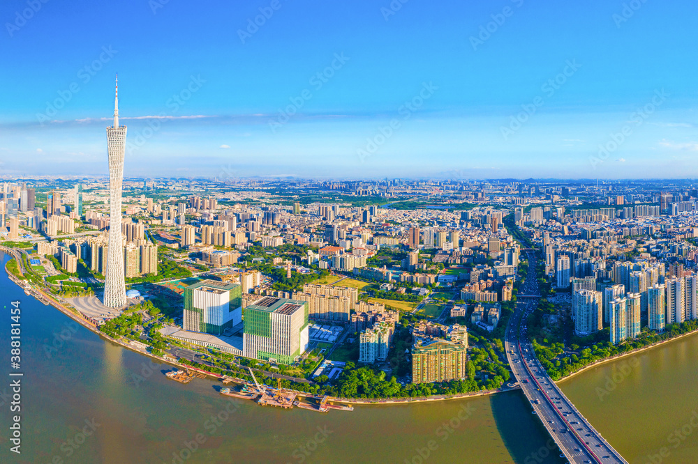 CBD scenery of Guangzhou City, Guangdong Province, China