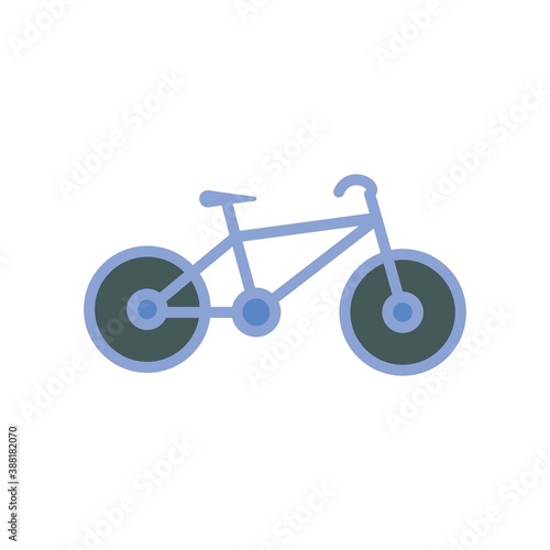 Bicycle Flat Icon Vector Logo Template Illustration