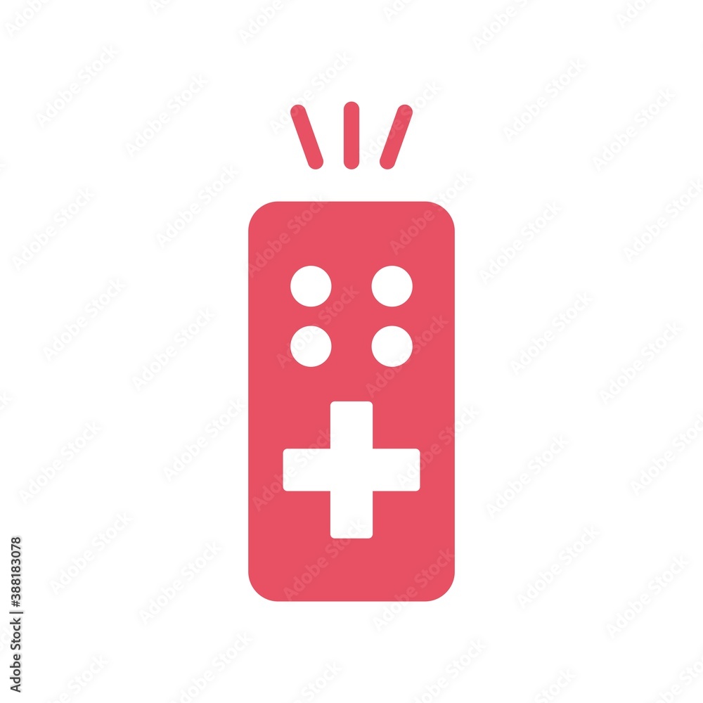 Obraz premium Remote Control Flat Icon Vector Logo Template Illustration