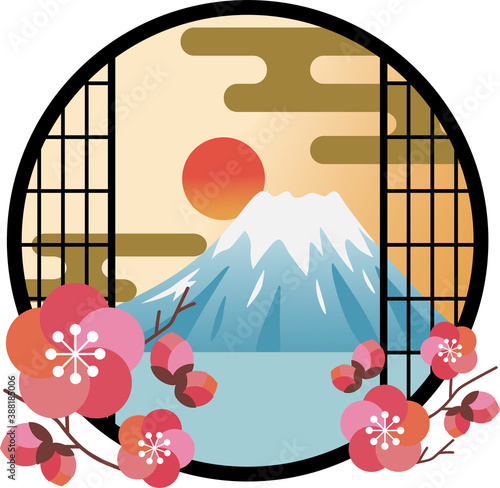 富士山の日の出