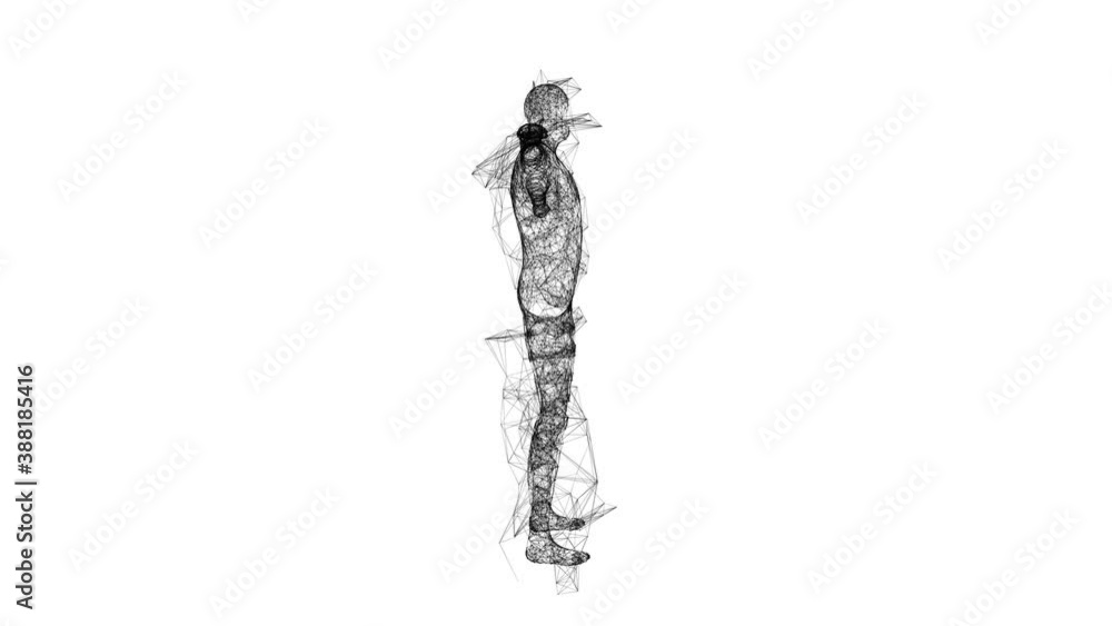 3d male or man anatomy. Body biology medicine education concept. Wireframe low poly mesh cyberspace grid science and technology Available in 4K FullHD and HD video 3d male or man anatomy. Body biology medicine education concept. Wireframe low poly mesh cyberspace grid science and technology Available in 4K FullHD and HD video