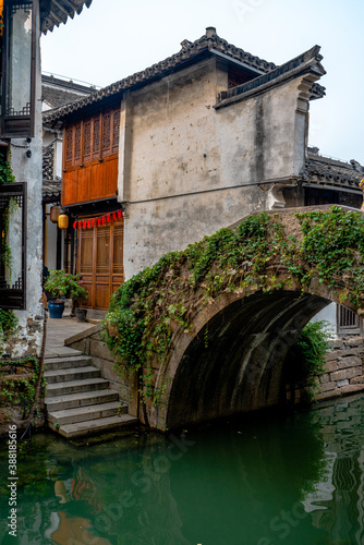 The architectures and rivers in Zhouzhuang  a ancient Chinese village in Jiangsu  China.