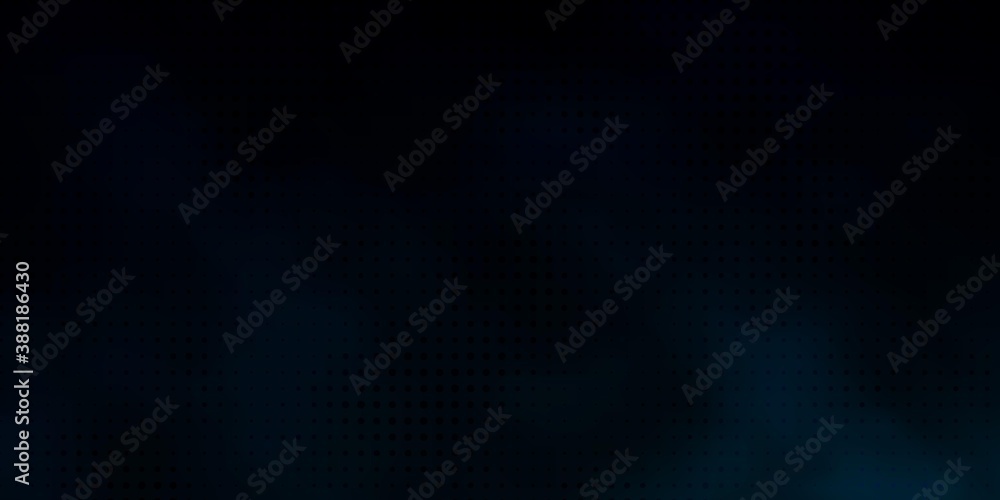 Obraz premium Dark Green vector backdrop with dots.