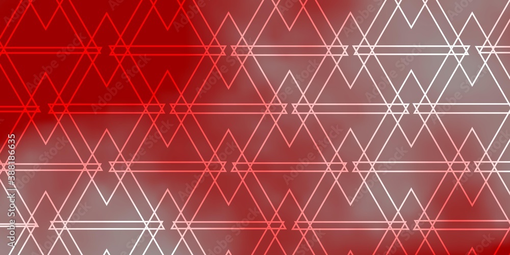 Light Red vector backdrop with lines, triangles. Light Red vector backdrop with lines, triangles.