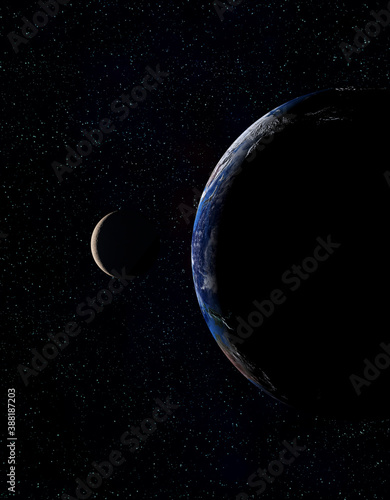 地球と月