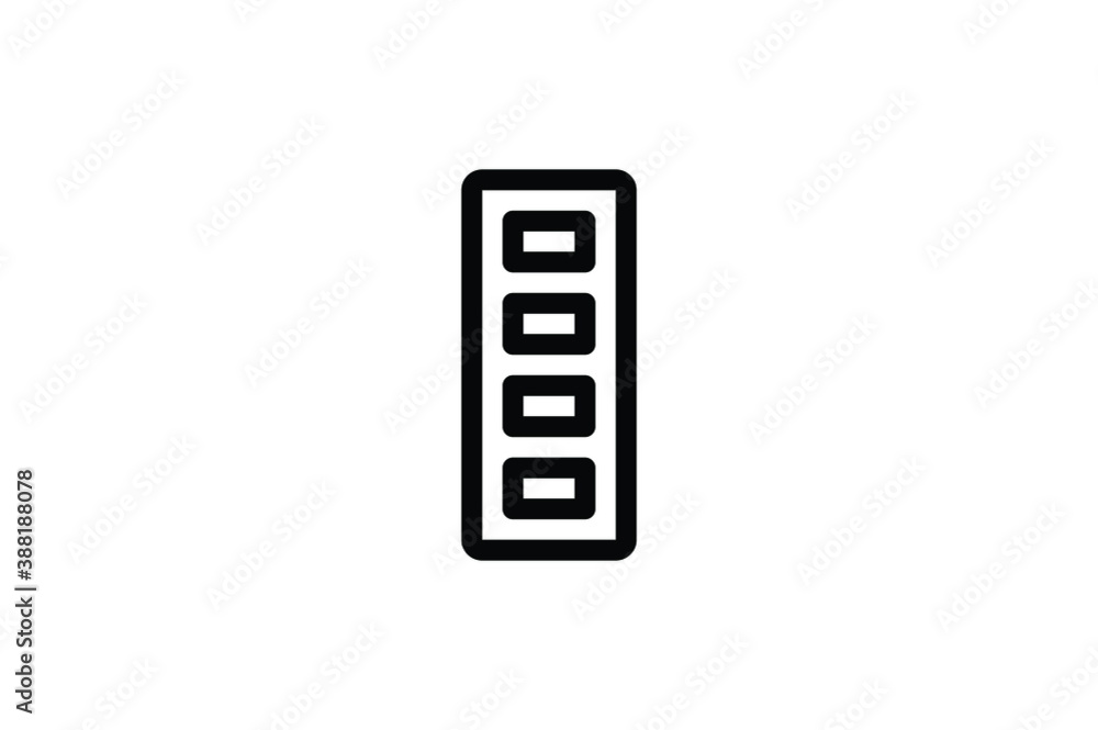 Computer Hardware Icon - Electrical Socket Computer Hardware Icon - Electrical Socket