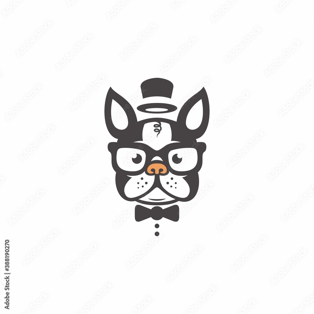 Fototapeta premium Cute Character Big Boss of the Dog