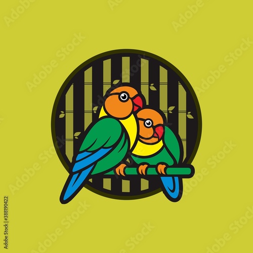 Love Bird icon logo