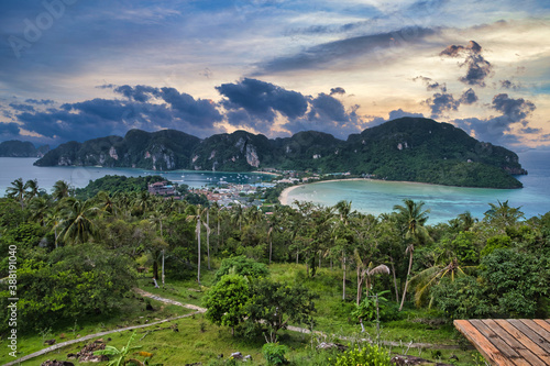 Phi Phi Island view point in Thailand
