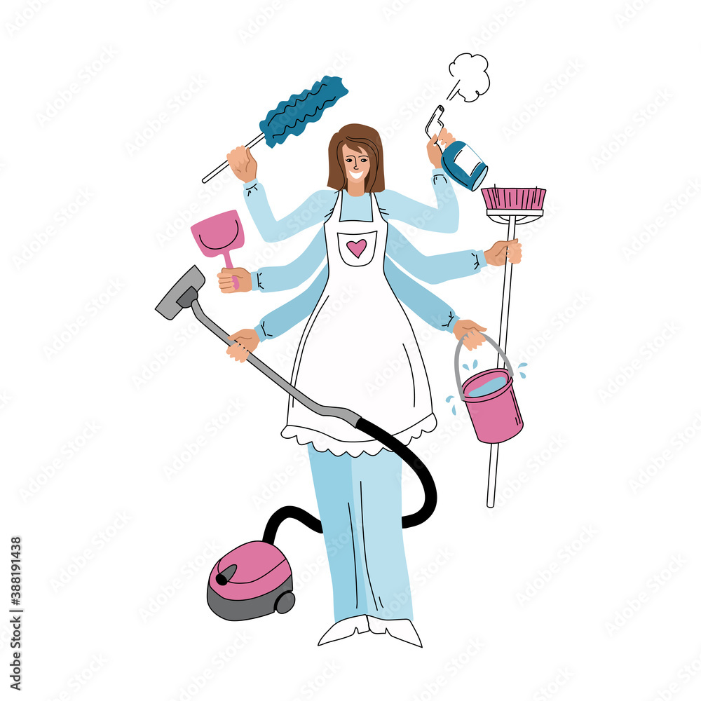 Vector illustration of a cleaning company. The concept of cleanliness. Vector illustration of a cleaning company. The concept of cleanliness.
