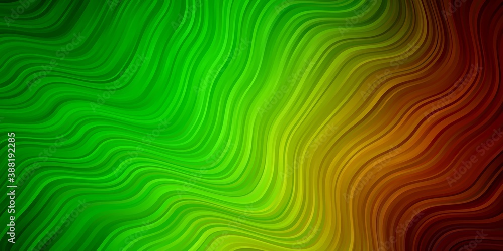 Light Green, Red vector texture with curves. Light Green, Red vector texture with curves.