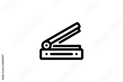 Printing Outline Icon - Plastic Sealer Machine