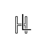 Initial Logo Letter HL LH Monogram