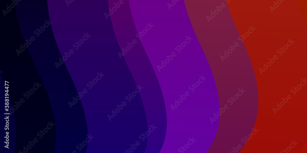 Obraz premium Dark Multicolor vector backdrop with bent lines.