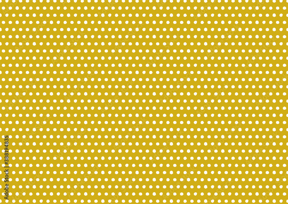 Handdrawn stlye, Cute polka dots, background gold. Handdrawn stlye, Cute polka dots, background gold.