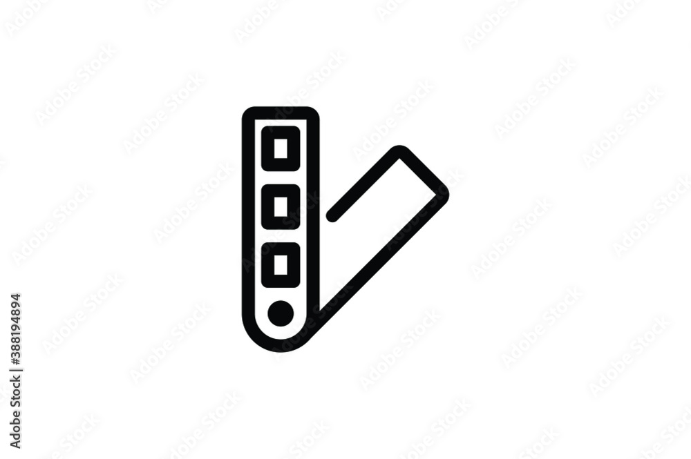 Printing Outline Icon - Color Palette Printing Outline Icon - Color Palette