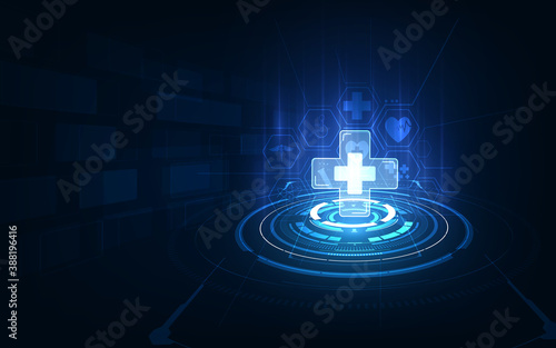 medical healthcare diagnostics disease concept design tech background