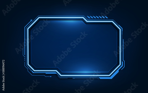 Sci Fi HUD modern futuristic user interface Technology background with HUD dashboard interface.